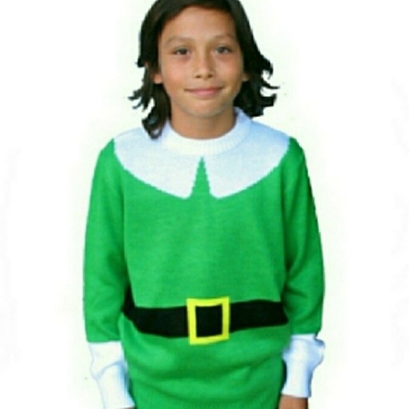 Tipsy Elves Kids Elf Christmas Sweater size Youth Medium - Picture 1 of 8